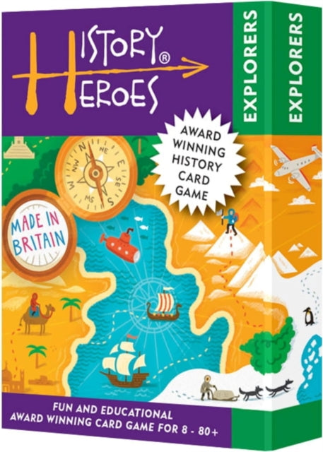 Book cover of: History Heroes Explorers card game