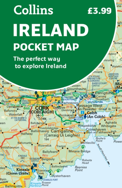 Book cover of: Ireland Pocket Map. By: Collins Maps