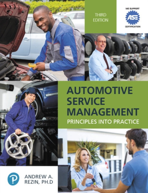 Book cover of: Automotive Service Management. By: Andrew Rezin