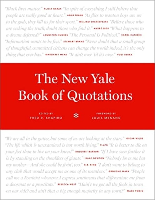 Book cover of: New Yale Book of Quotations. By: Fred R. Shapiro