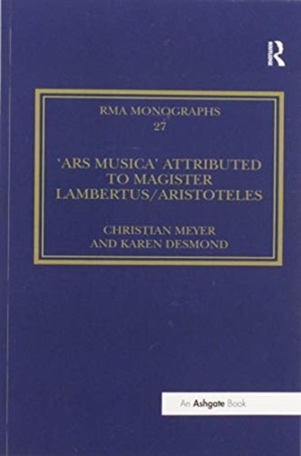 Book cover of: 'Ars musica' Attributed to Magister Lambertus/Aristoteles