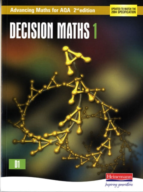 Book cover of: Advancing Maths for AQA: Decision 1. By: David Pearson