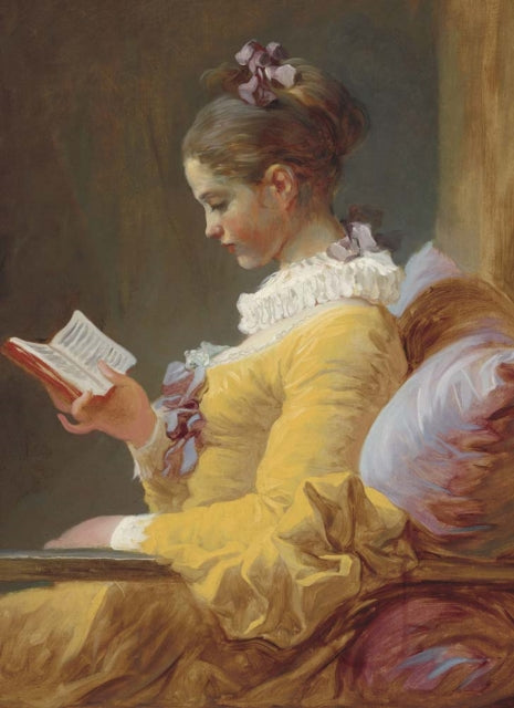 Book cover of: A Young Girl Reading Notebook. By: Jean-Honoré Fragonard