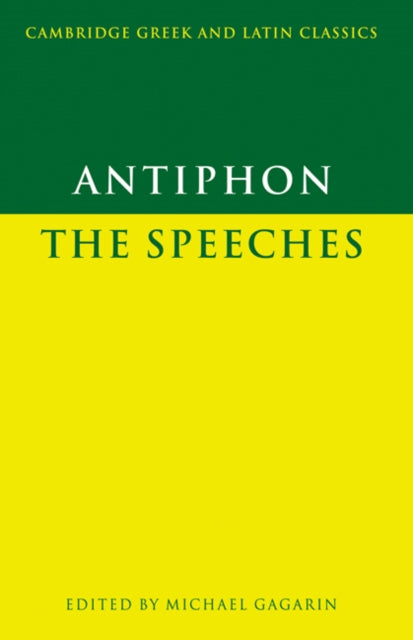 Book cover of: Antiphon: The Speeches. By: Antiphon