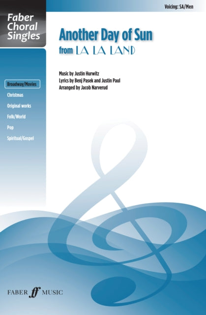 Book cover of: Another Day of Sun (SA/Men with Piano)