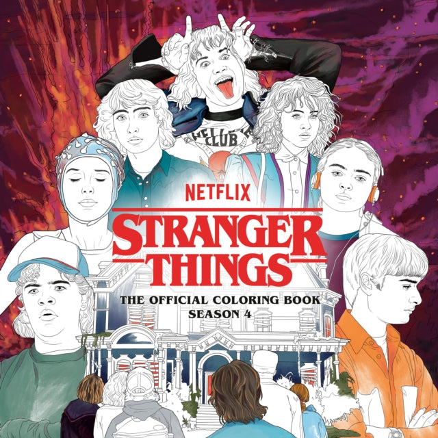 Book cover of: Stranger Things: The Official Coloring Book, Season 4. By: Netflix
