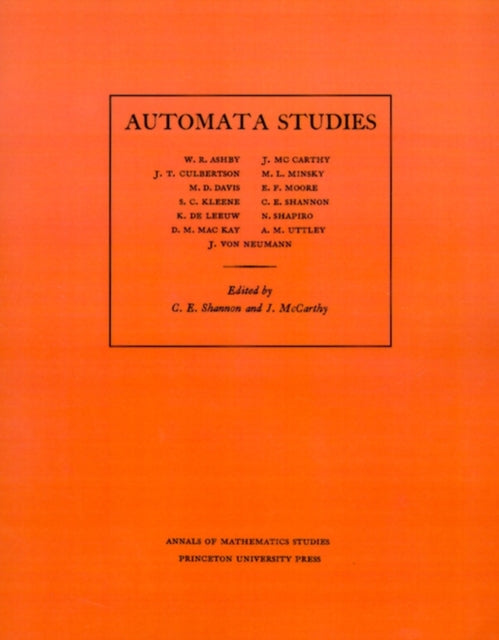 Book cover of: Automata Studies