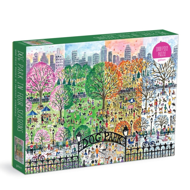 Book cover of: Michael Storrings Dog Park in Four Seasons 1000 Piece Puzzle