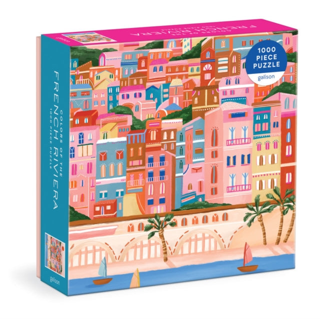 Book cover of: Colors Of The French Riviera 1000 Piece Puzzle in Square Box