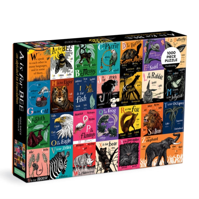 Book cover of: is for Bee: An Alphabet in Translation 1000 Piece Family Puzzle