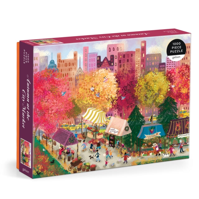 Book cover of: Joy Laforme Autumn at the City Market 1000 Piece Puzzle