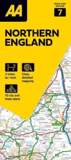 Book cover of: AA Road Map Northern England