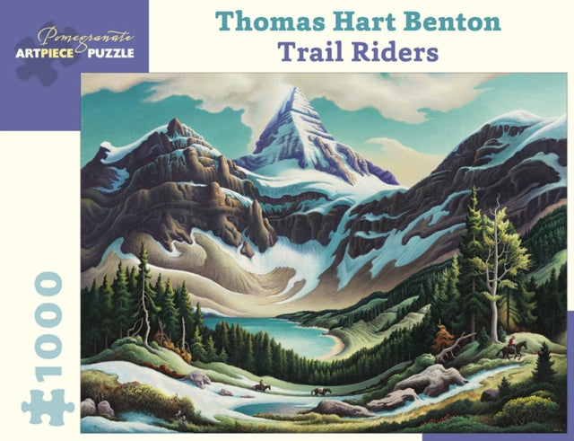 Book cover of: Thomas Hart Benton Trail Riders 1000-Piece Jigsaw Puzzle