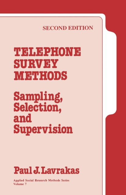 Book cover of: Telephone Survey Methods