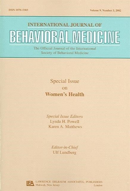 Book cover of: -Special Issue on Women's Health