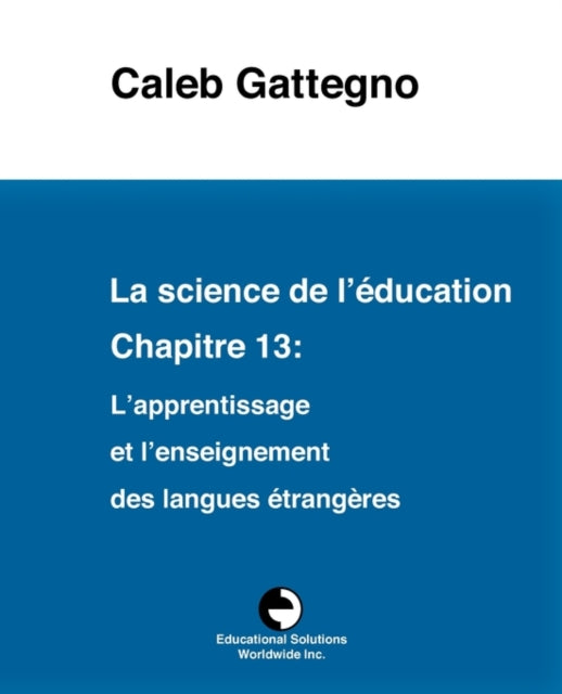Book cover of: science de l'education Chapitre 13