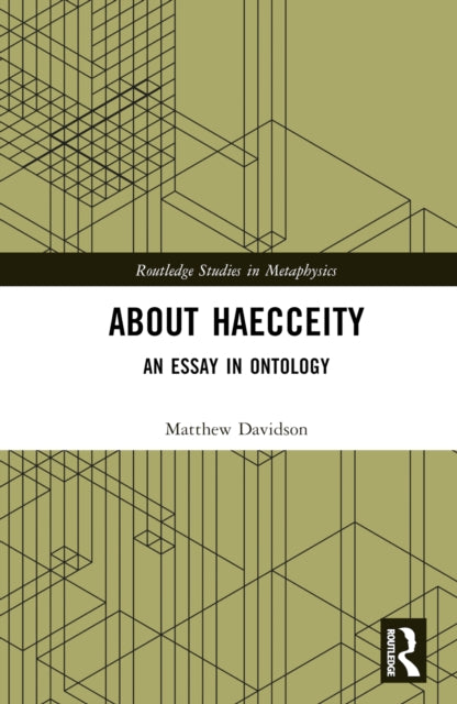 Book cover of: About Haecceity. By: Matthew Davidson