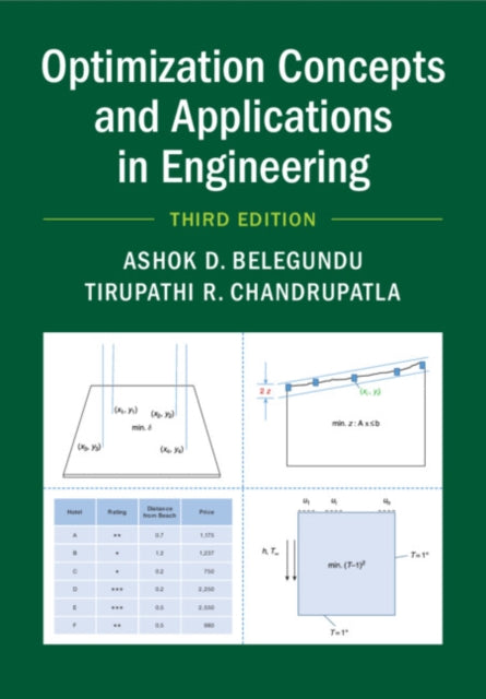 Book cover of: Optimization Concepts and Applications in Engineering. By: Ashok D. Belegundu