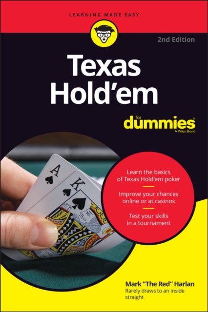 Book cover of: Texas Hold'em For Dummies. By: Mark Harlan
