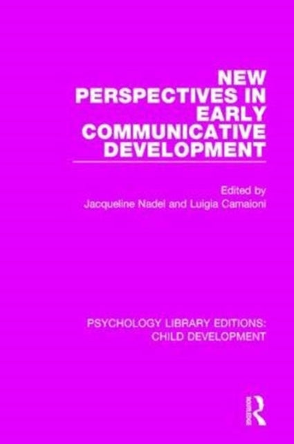 Book cover of: New Perspectives in Early Communicative Development