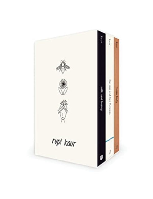 Rupi Kaur Trilogy Boxed Set, milk and honey, the sun and her flowers, and home body 9781398528901 Rupi Kaur