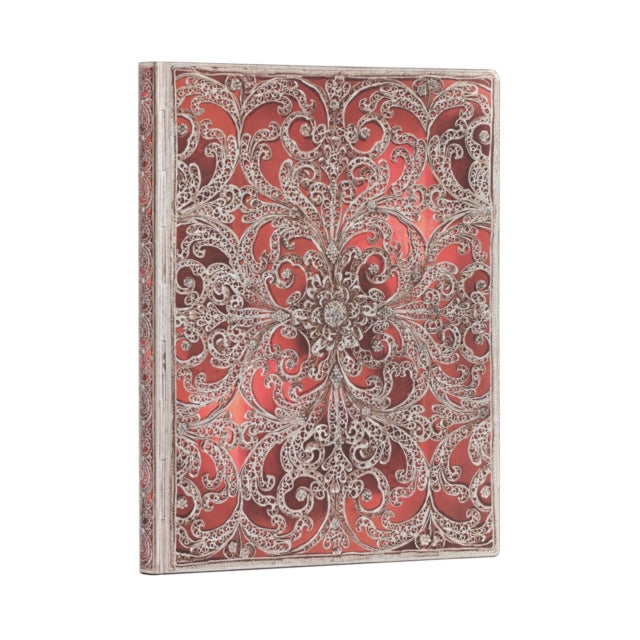 Book cover of: Garnet (Silver Filigree Collection) Ultra Lined Softcover Flexi Journal. By: Paperblanks