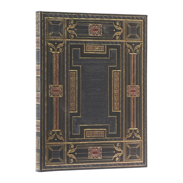 Book cover of: Onyx (Asterales) Ultra Unlined Hardback Journal (Elastic Band Closure). By: Paperblanks