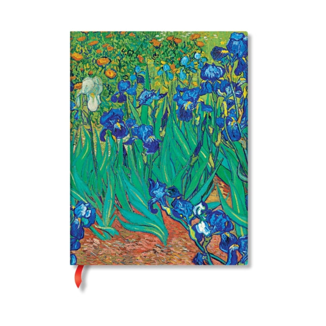 Book cover of: Van Gogh’s Irises Mini Unlined Hardback Journal (Elastic Band Closure). By: Paperblanks