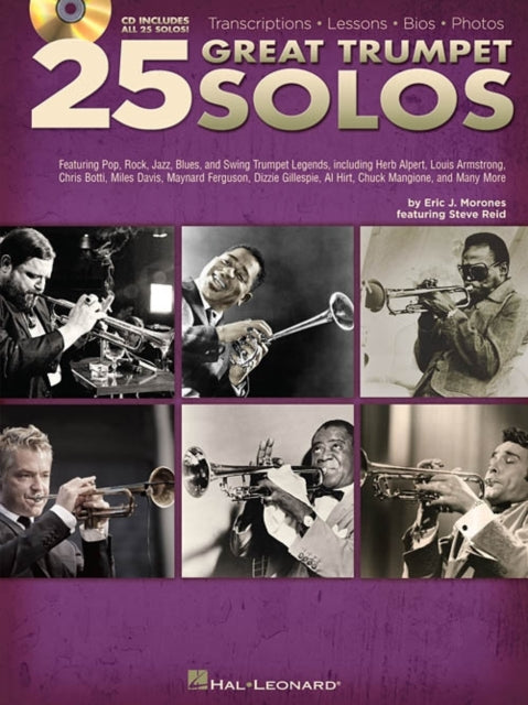 Book cover of: 25 Great Trumpet Solos. By: Eric J. Morones