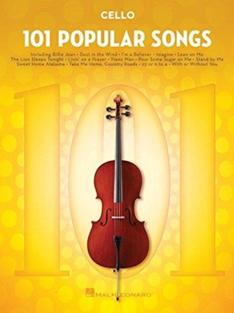 Book cover of: 101 Popular Songs. By: Hal Leonard Corp.