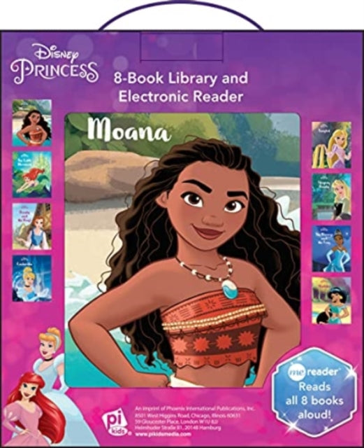 Book cover of: Disney Princess: Me Reader 8-Book Library and Electronic Reader Sound Book Set. By: Pi Kids