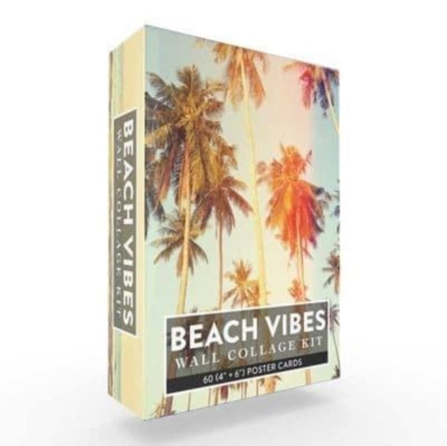 Book cover of: Beach Vibes Wall Collage Kit. By: Adams Media