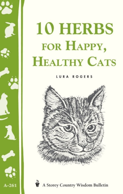 Book cover of: 10 Herbs for Happy, Healthy Cats. By: Lura Rogers Seavey