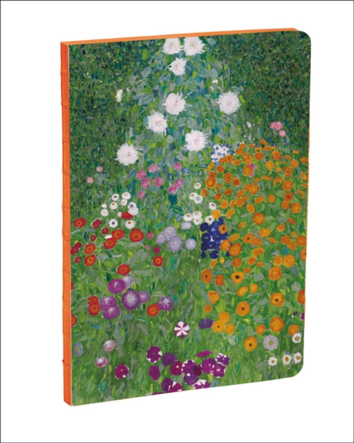 Book cover of: Flower Garden by Gustav Klimt A5 Notebook. By: TENEUES VERLAG