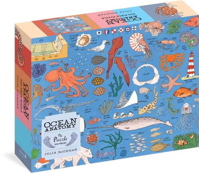 Book cover of: Ocean Anatomy: The Puzzle (500 pieces). By: Julia Rothman