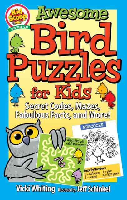Book cover of: Awesome Bird Puzzles for Kids. By: Vicki Whiting