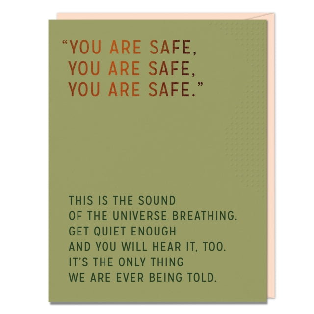 Book cover of: 6-Pack Elizabeth Gilbert You Are Safe Card
