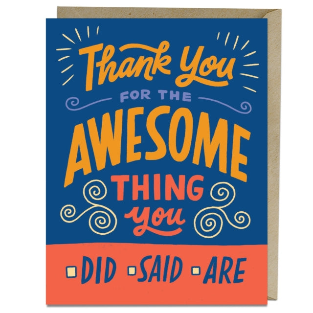 Book cover of: 6-Pack Em & Friends Awesome Thank You Cards