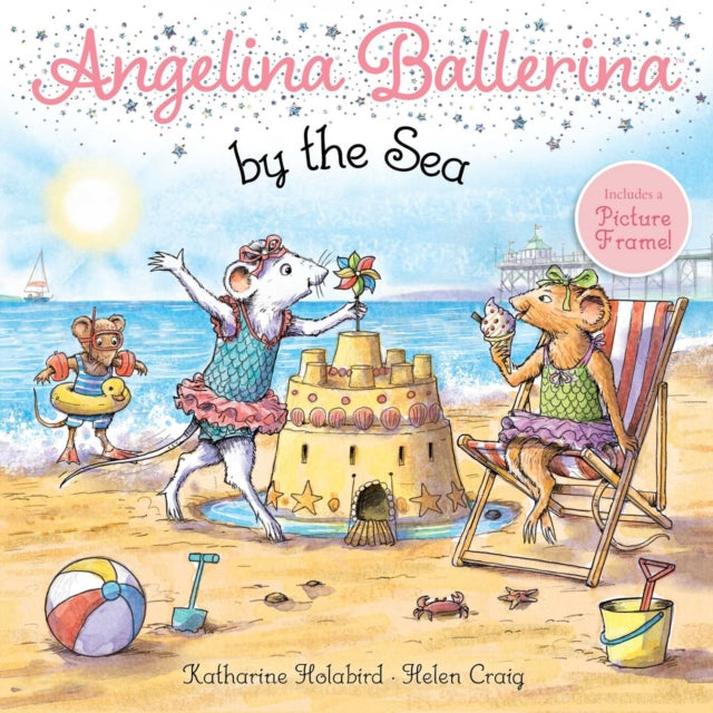 Book cover of: Angelina Ballerina by the Sea. By: Katharine Holabird