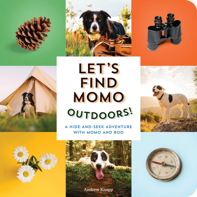 Book cover of: Let's Find Momo Outdoors!. By: Andrew Knapp