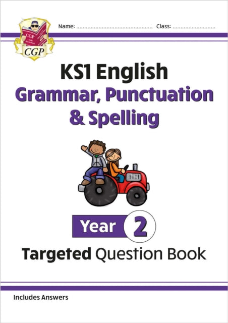 KS1 English Year 2 Grammar, Punctuation & Spelling Targeted Question Book (with Answers) 9781782941927 CGP Books