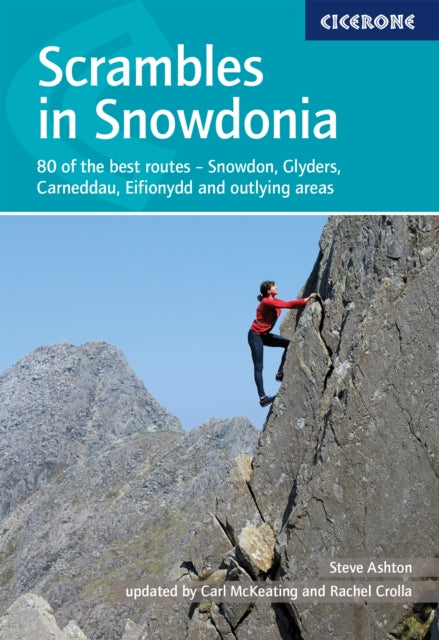 Book cover of: Scrambles in Snowdonia. By: Rachel Crolla