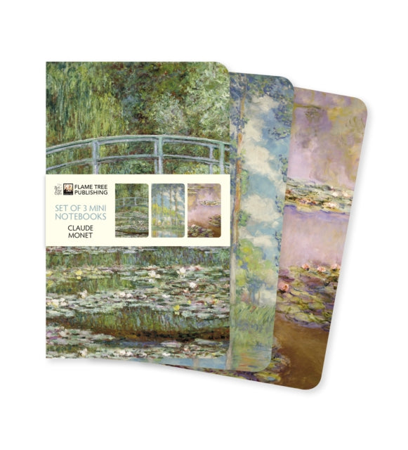 Book cover of: Claude Monet Set of 3 Mini Notebooks. By: Flame Tree Studio