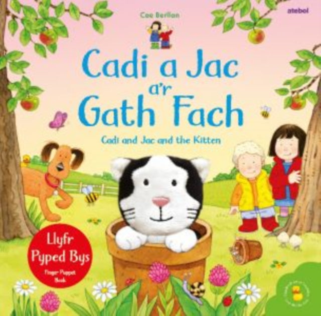 Book cover of: Cadi a Jac a’r Gath Fach / Cadi and Jac and the Kitten. By: Sam Taplin