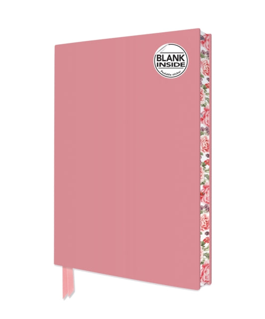 Book cover of: Baby Pink Blank Artisan Notebook (Flame Tree Journals). By: Flame Tree Studio