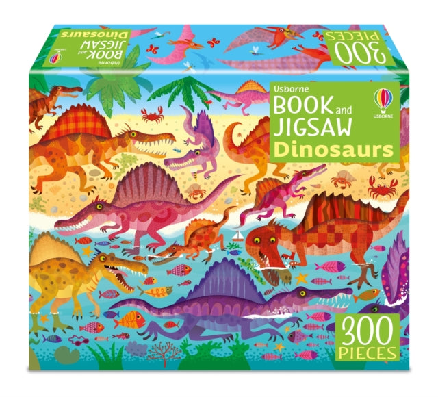 Book cover of: Usborne Book and Jigsaw Dinosaurs. By: ROBSON, KIRSTEEN
