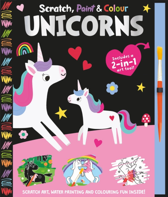 Book cover of: Scratch, Paint & Colour Unicorns