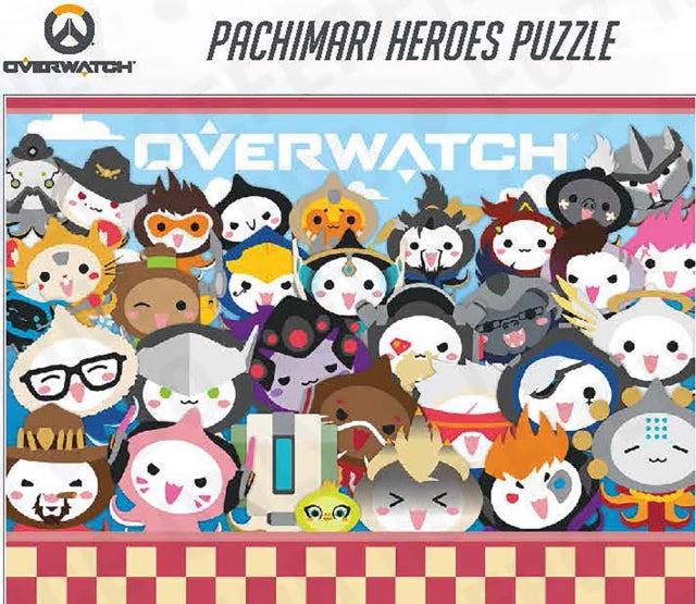 Book cover of: Overwatch: Pachimari Heroes Puzzle. By: Blizzard Blizzard Entertainment