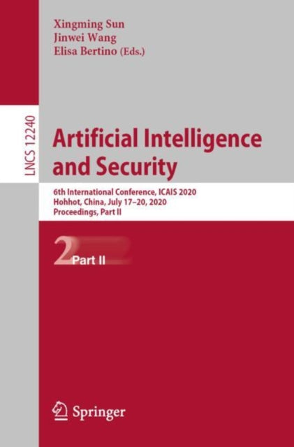 Book cover of: Artificial Intelligence and Security. By: Xingming Sun