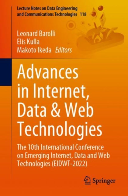 Book cover of: Advances in Internet, Data & Web Technologies. By: Leonard Barolli